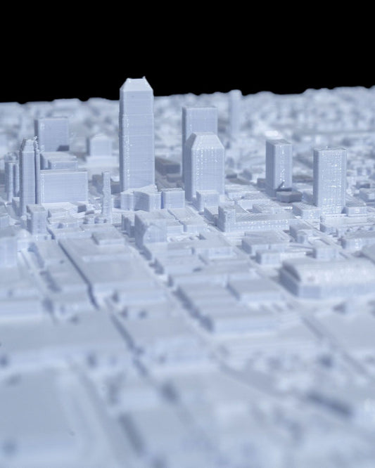 Indianapolis 3D-Stadtsilhouette, dekoratives, minimalistisches Wandbild Indiana