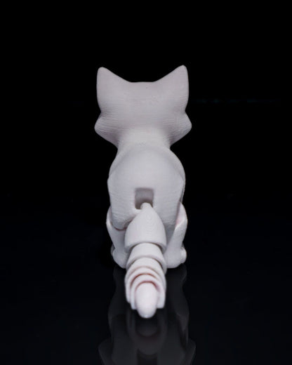 Bewegliche Busya Katze Spielzeug Bemalte Figur 15 cm