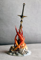Dark Souls Bonfire Dark Souls Lagerfeuer Schwert Dekoratives Desktop-Objekt