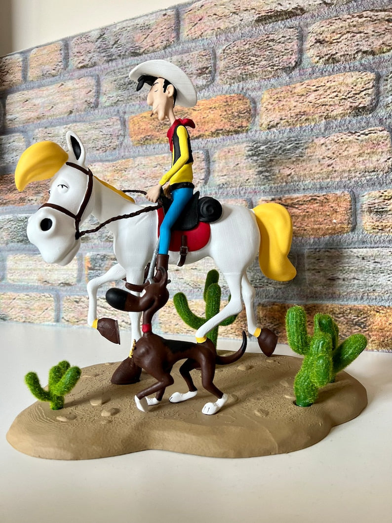 Lucky Luke Figur Red Kit Figur 25CM Groß