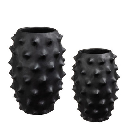 Espinho Stachelige Vase Groß 25 CM Hartplastik 2er-Set Dekorative Moderne Vase