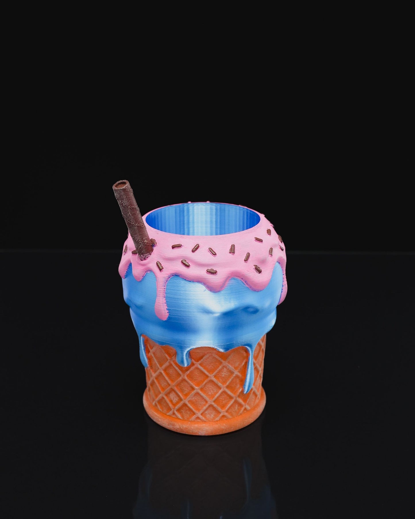 Becherhalter mit Eiscreme-Motiv