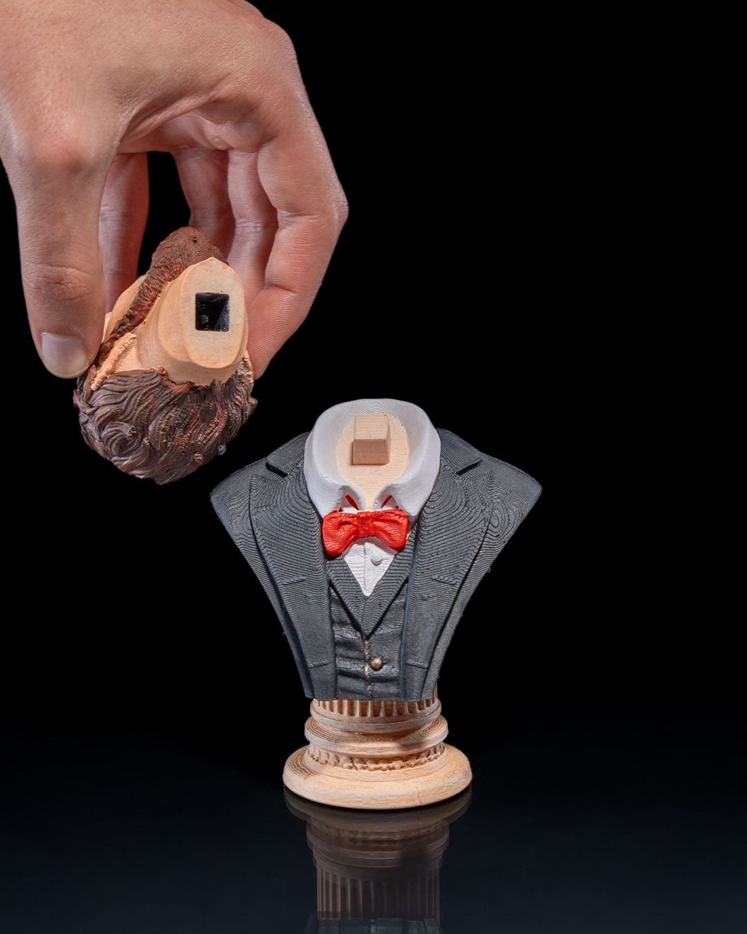 Abraham Lincoln Bemalte Büste 13 CM