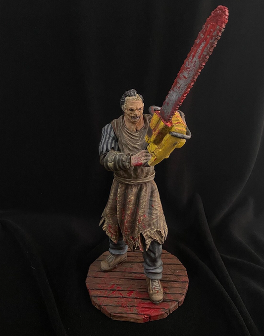 Teksas Katliamı Leatherface Figür Deri Surat Figürü 25CM Büyük Boy