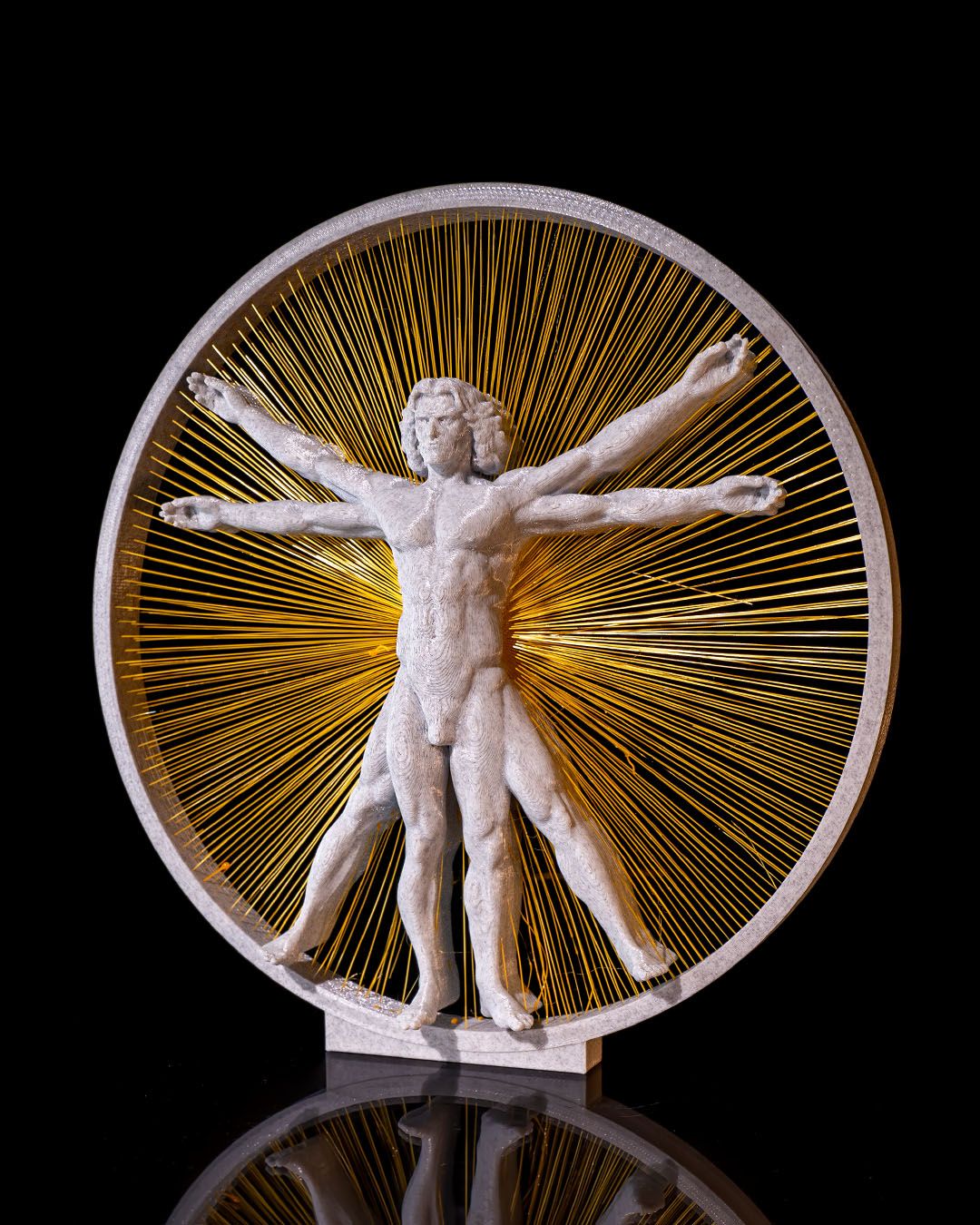 Leonardo Da Vinci Vitruvianischer Mann Dekorationsobjekt 21CM