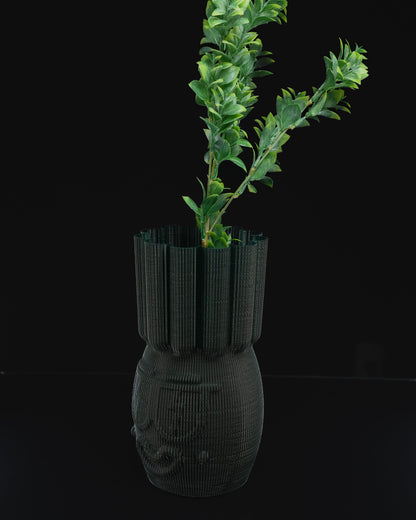 Mr. Cool Dekorative skandinavische schwarze Vase