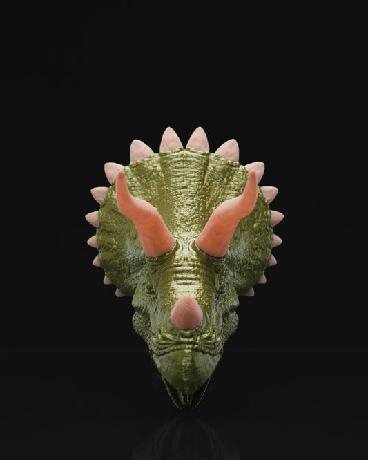 Jurassic Park Triceratops Dinosaur Painted Wall Bust 20 Cm