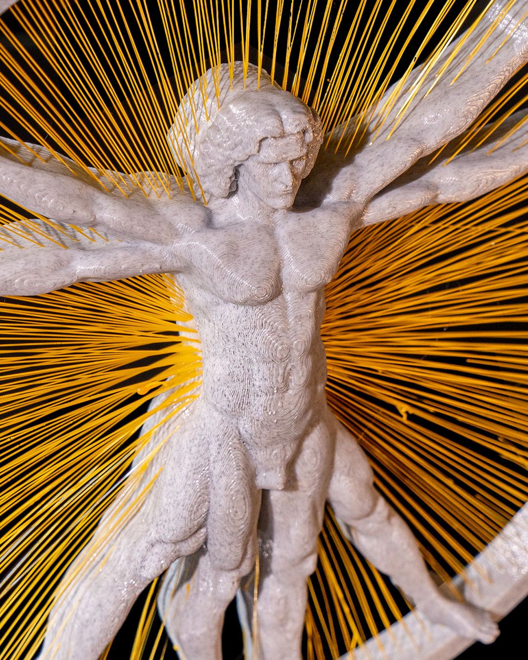 Leonardo Da Vinci Vitruvianischer Mann Dekorationsobjekt 21CM