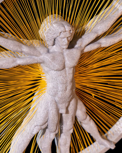 Leonardo Da Vinci Vitruvianischer Mann Dekorationsobjekt 21CM