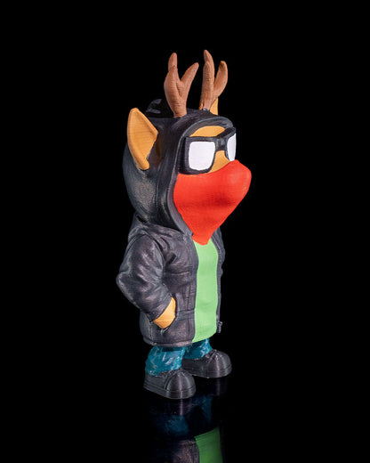 Rentier Objekt Weihnachtsdeko Gangster Rudolph Objekt 10CM