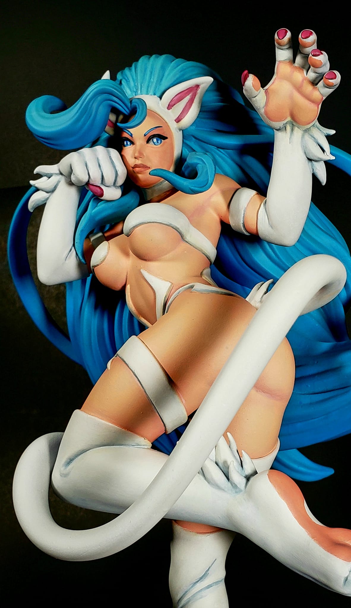 Darkstalkers Felicia Rosemary Bemalte Figur Felicia Figur Groß 20CM
