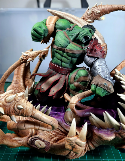 Hulk vs Planet Figur Kämpfender Hulk Figur 25CM