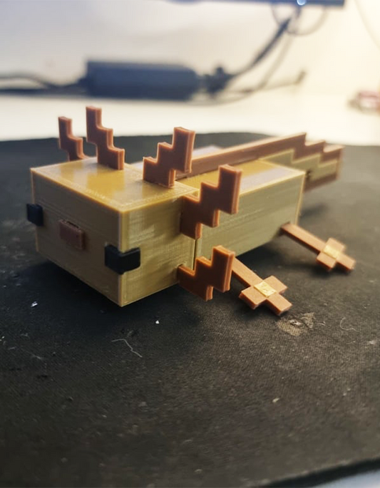 Minecraft Axolotl Boyalı Figür Minecraft Aksolotl Obje 15CM