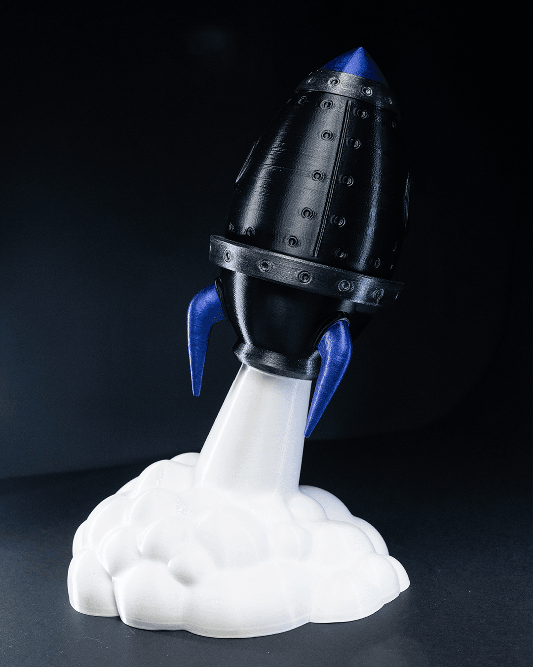 Weltraumrakete - Weltraum-Deko, dekoratives Objekt für den Schreibtisch, Heim- und Bürodekoration
