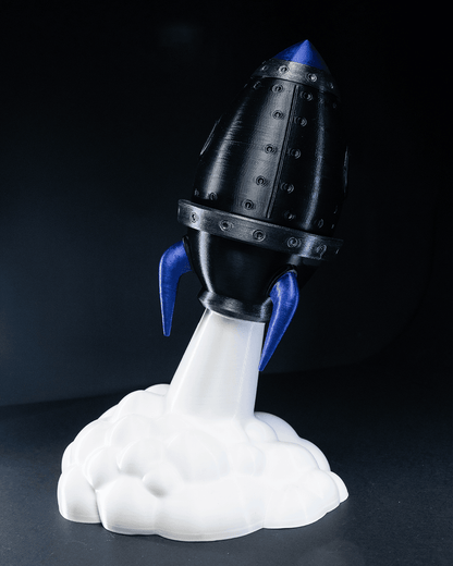 Weltraumrakete - Weltraum-Deko, dekoratives Objekt für den Schreibtisch, Heim- und Bürodekoration