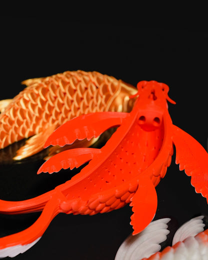 Spielzeug-Fisch, 3-teilige Wandlampe, Koi-Fisch-Lampe