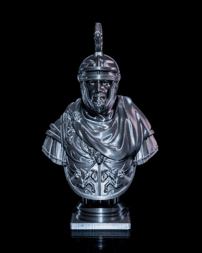 Dekorative altgriechische Gladiatoren-Büste mit Totenkopf-Detail 15 CM