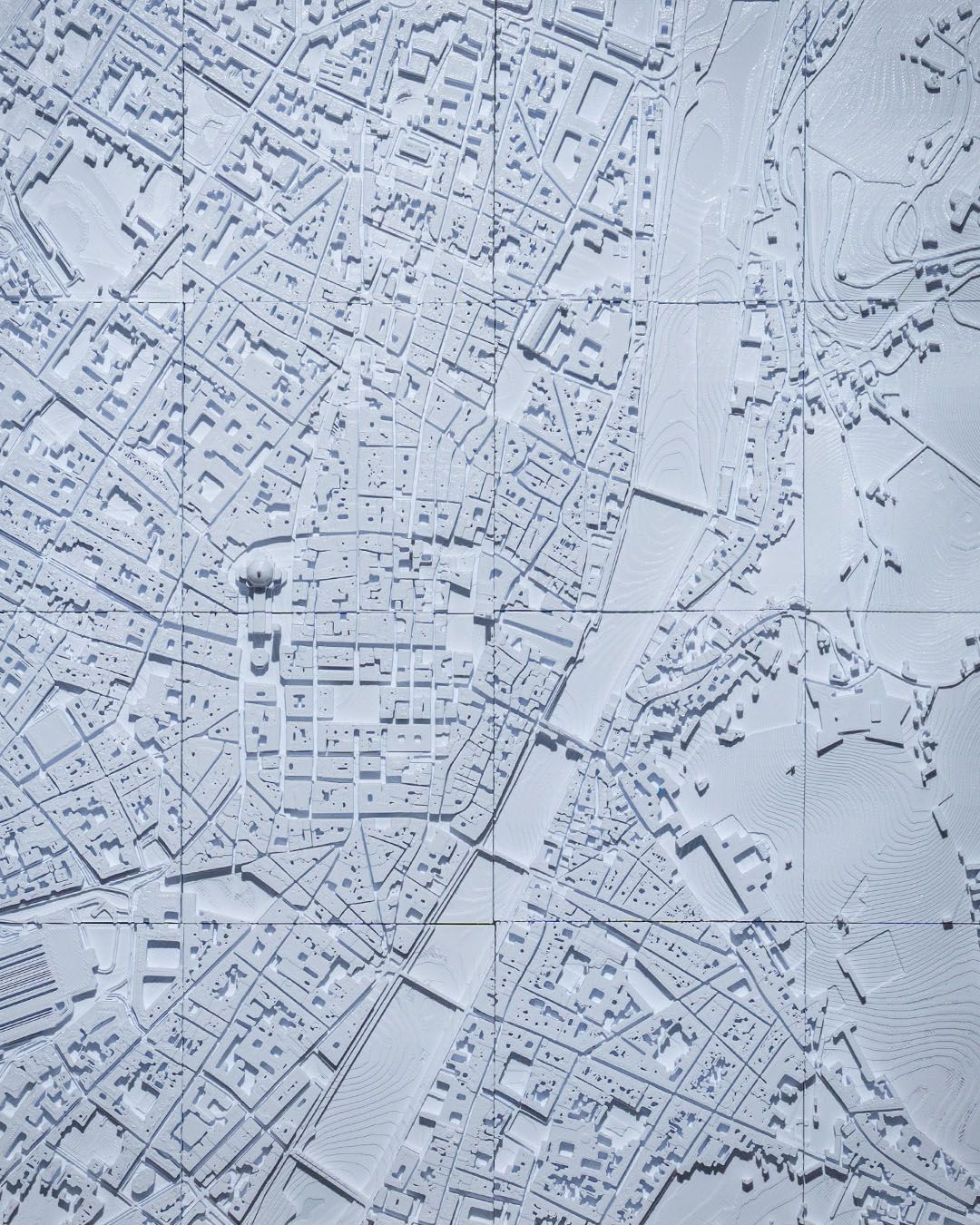 Florence 3D Stadt-Skyline Dekorative Minimalistische Wandkunst