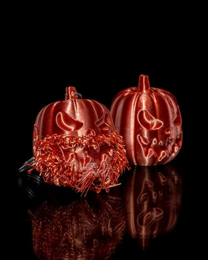 Halloween Bartiger Kürbis Ketten Orange Schlüsselanhänger Taschenanhänger
