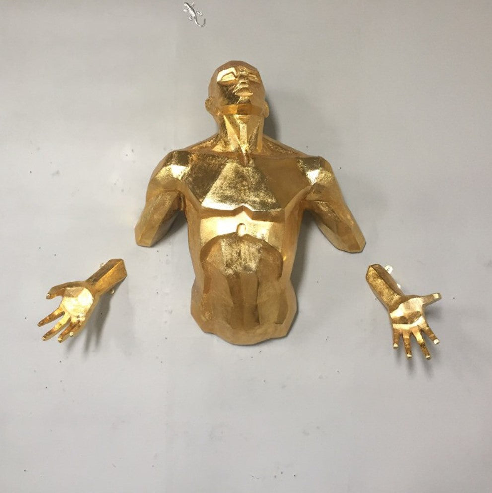 Moderne Adam Wanddekoration Skulptur Engel Mann Wand (Giga Riesenformat)