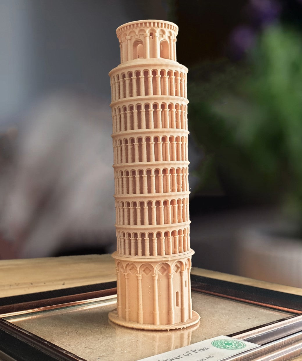 Miniatur-Pisa-Turm-Figur