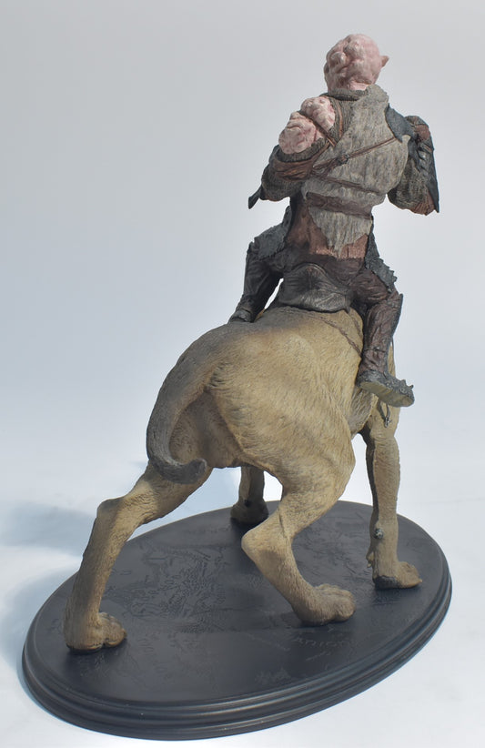 Warg auf Orgel Version 2 Bemalte Figur 20 cm