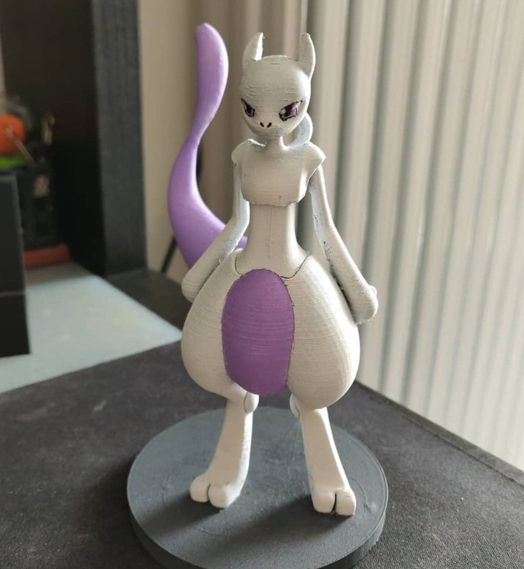 Pokémon Mewtu Bemalte Figur 15 cm