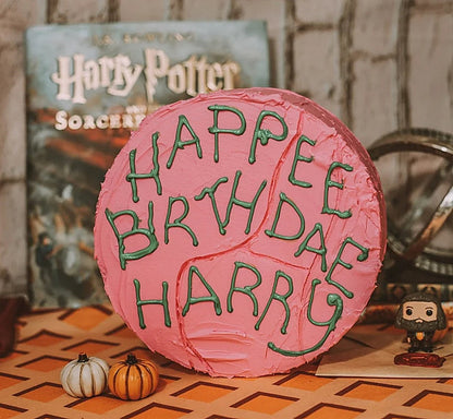 Harry Potter Hagrid Geburtstags Kuchen Happee Birthdae Deko (20 cm Durchmesser)