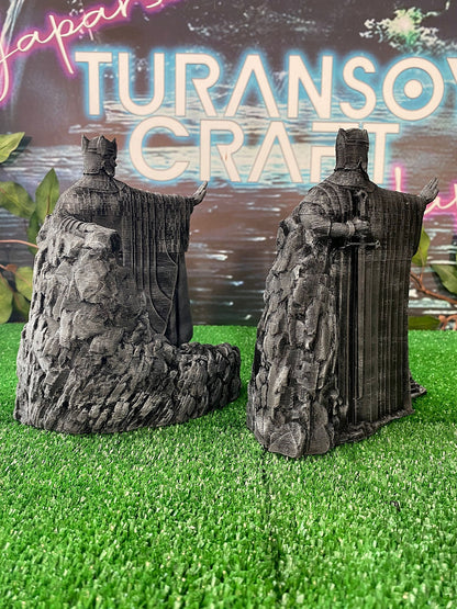 Argonath Figur Herr der Ringe Links Rechts Team Lotr 18 cm Buchstütze