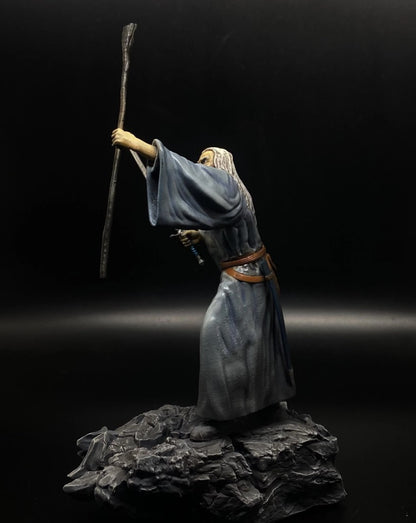 Grauer Gandalf Balrog Kampf Bemalte Figur Herr der Ringe LotR 20 cm (Riesengröße)