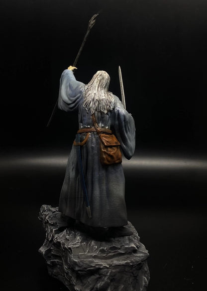 Grauer Gandalf Balrog Kampf Bemalte Figur Herr der Ringe LotR 20 cm (Riesengröße)