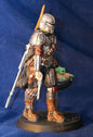 Mandalorian und Baby Yoda Star Wars Handbemalte Figur 26 cm (Riesengröße)