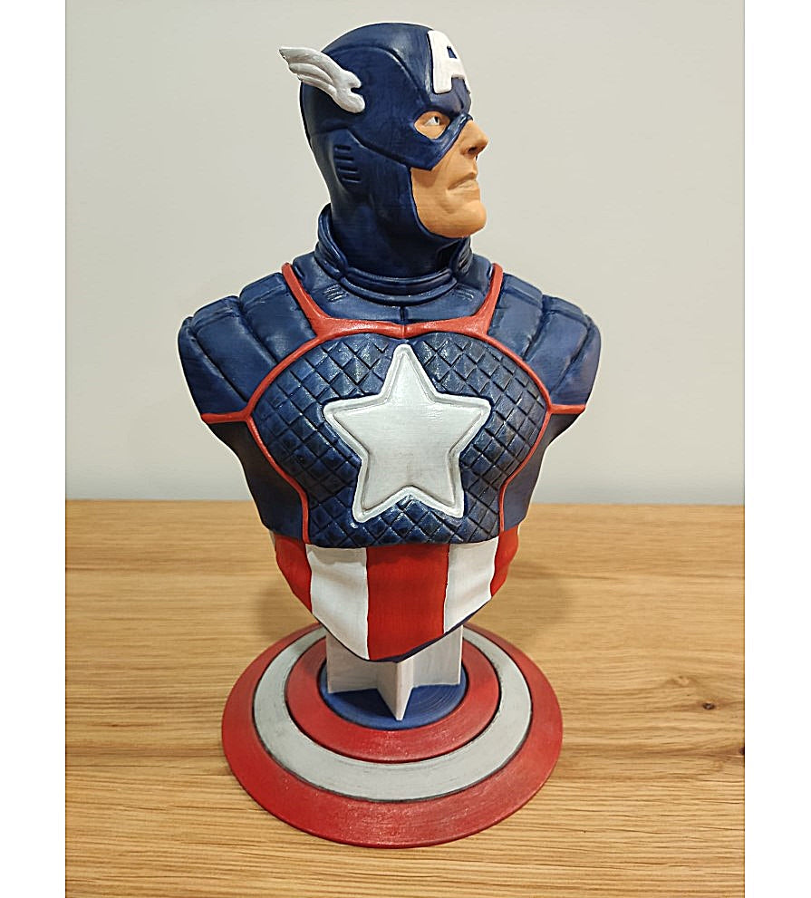 Captain America Erstes Avenger Bemalte Büste 12 cm