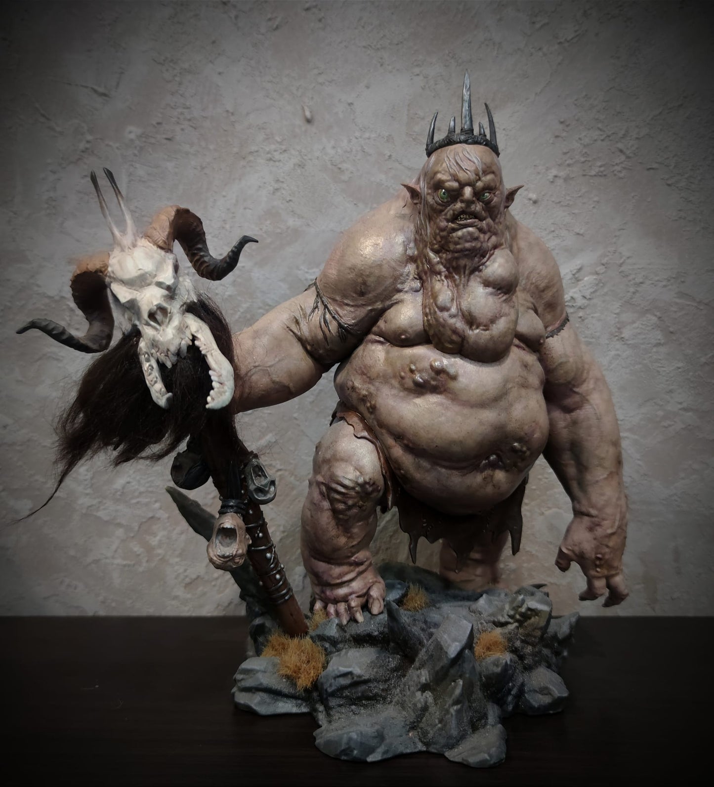 Goblin König Der Hobbit Herr der Ringe Bemalte Figur Groß 25 cm
