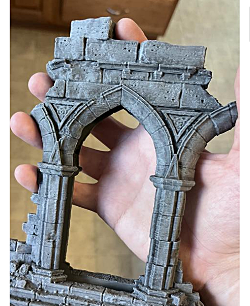 Zerstörter Torbogen-Portal, Figur 15 cm
