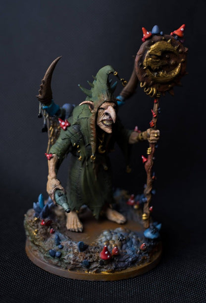 Endzeit-Zauberer, bemalte Figur, 17 cm (große Version)