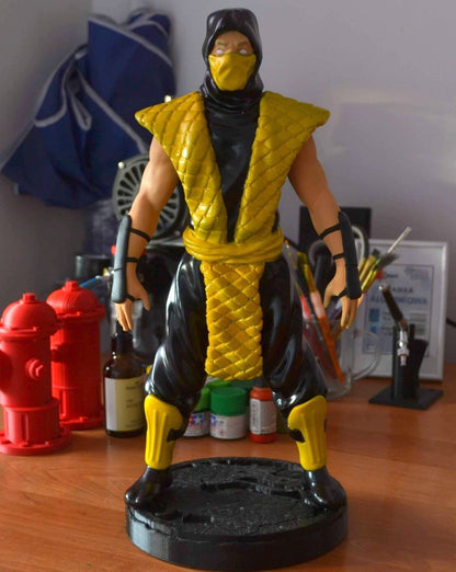 Skorpion Mortal Kombat Bemalte Figur 20 cm