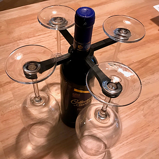 Clip-on Wine Glass Holder