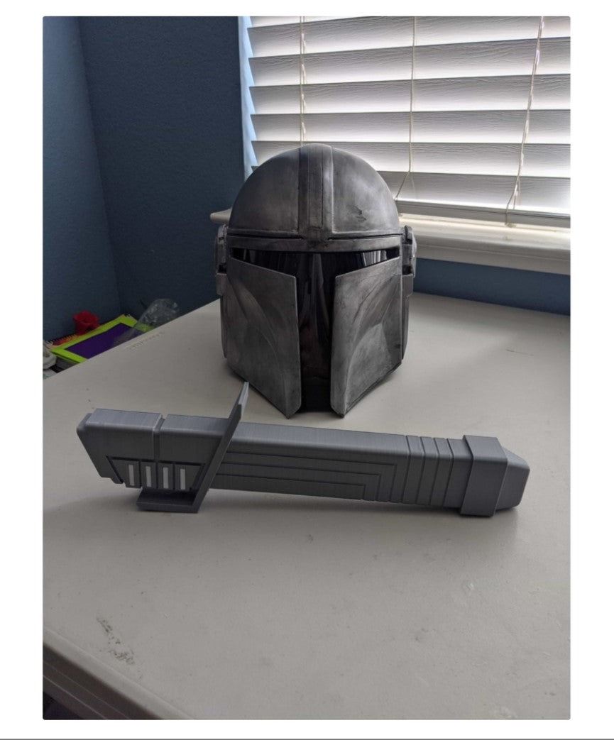 Darksaber Star Wars Animiertes, ein- und ausklappbares Lichtschwert (lichtlos)