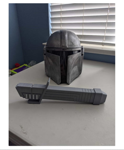 Darksaber Star Wars Animiertes, ein- und ausklappbares Lichtschwert (lichtlos)
