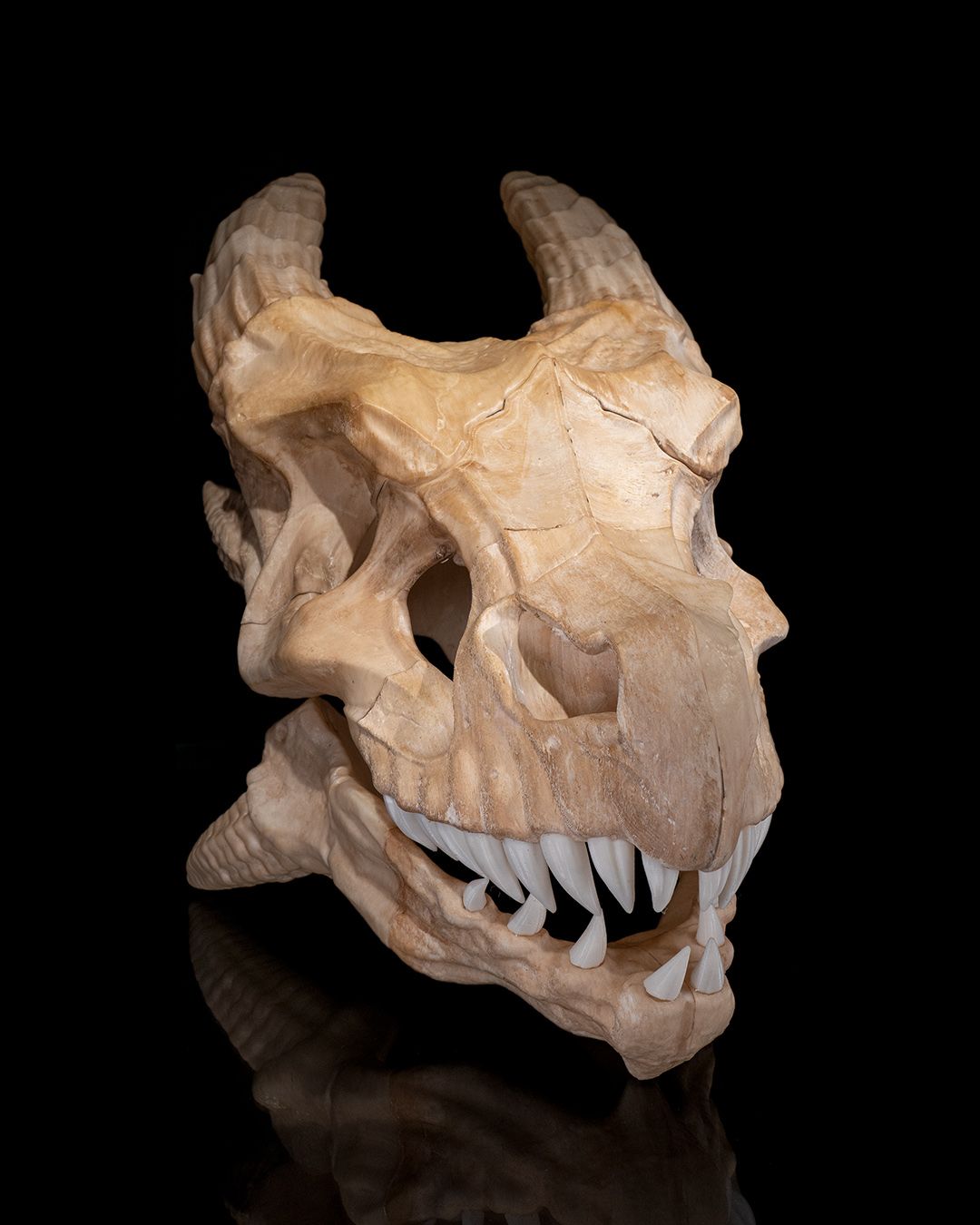 Epic Drachen Dinosaurier-Schädel Dekorationsobjekt für den Schreibtisch, groß