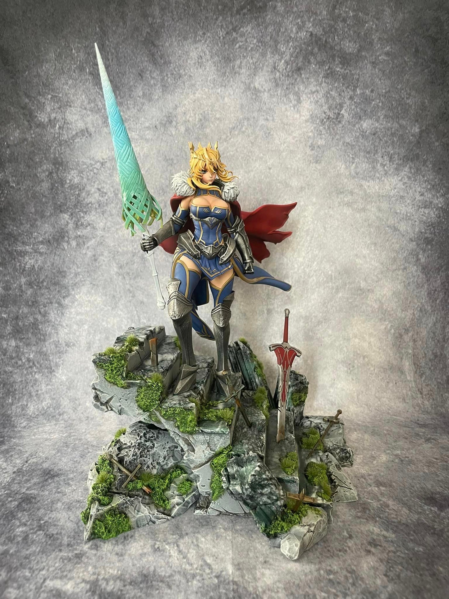 Artoria Pendragon Saber Fate Stay Night Bemalte Figur 30 CM (Riesengröße)