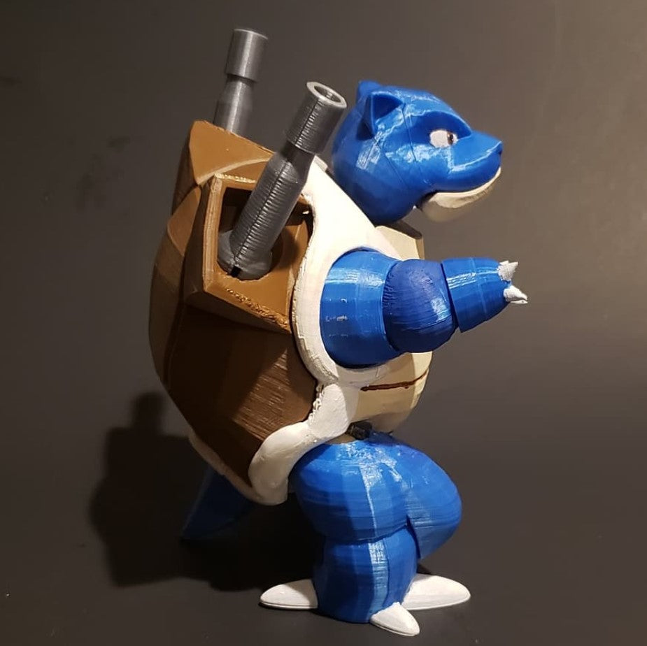 Pokémon Blastoise Figur, bemalt, 15 cm