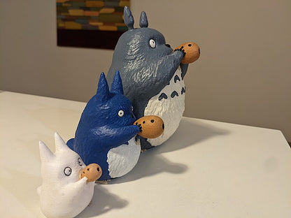 Totoro Familie Bemalte Figuren 3er-Set