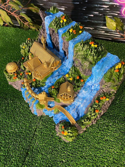 Der Herr der Ringe Bruchtal Elfenreich Bemalte Figur (25 cm Breite)