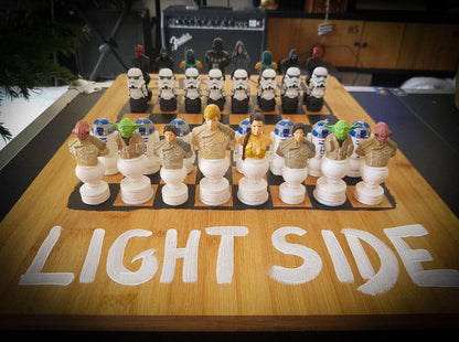 Star Wars Dunkle und Helle Seite Schachfiguren GROSSE GRÖSSE