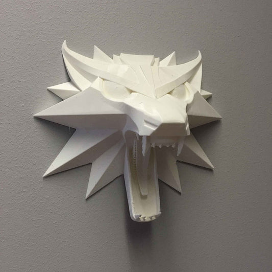 Witcher 3 Wolf Head Wall Decor 21 Cm