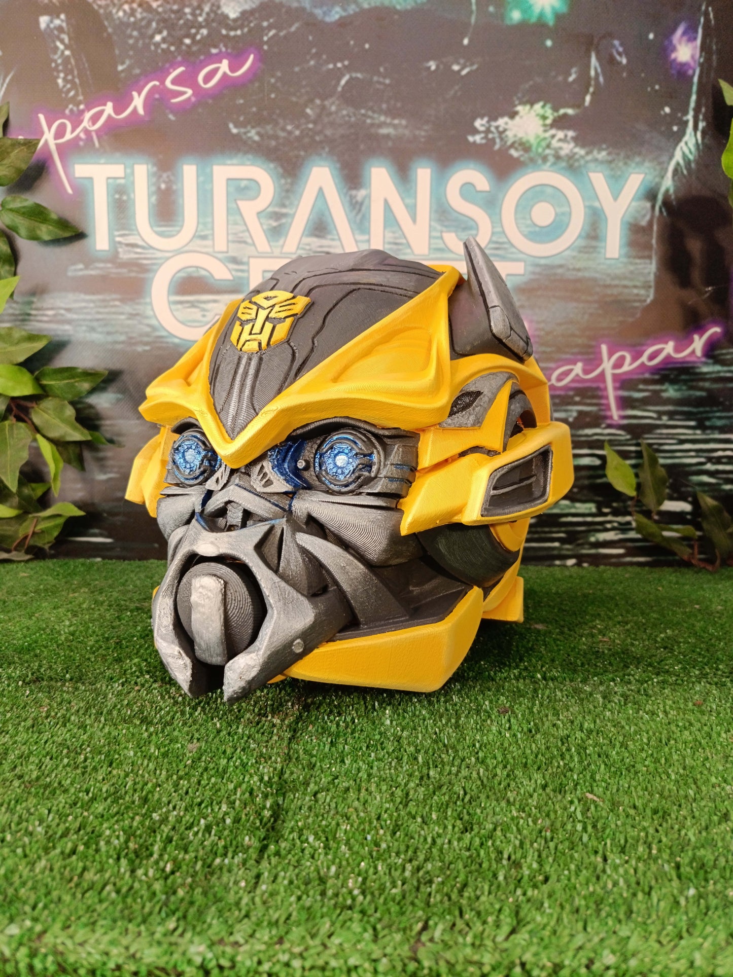 Transformers Bumblebee Dekokopf 1:1 (LEBENSGROSS)