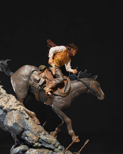 Bewaffnete Cowboy Figur 25 cm Groß