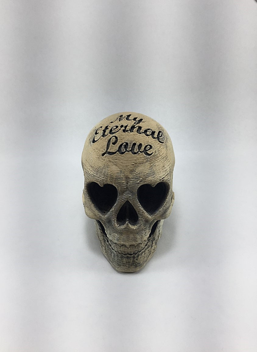 Totenkopf-Figur „My Eternal Love“ 10 cm x 13 cm